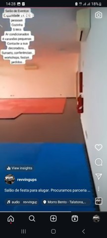 A Venda Salão aluguer Condomínio Horizonte Morro Bento