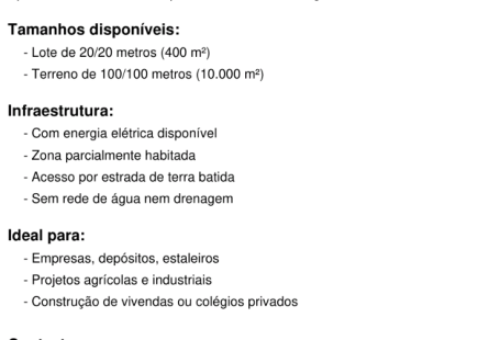 Anúncio Terreno a venda nos arredores do Novo Aeroporto Internacional De Angola